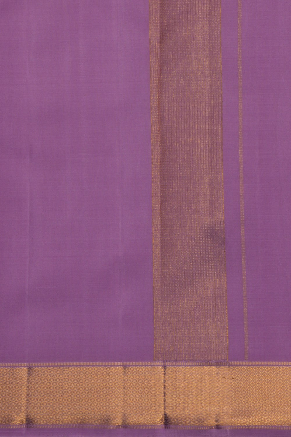 Image of Arani Silk Purple Dhoti With Kanduva (8 X 4)